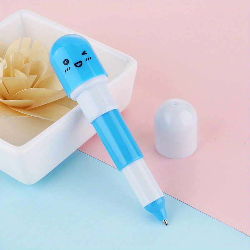 20/30-Piece Creative Vitamin-Shaped Retractable Ballpoint Pens