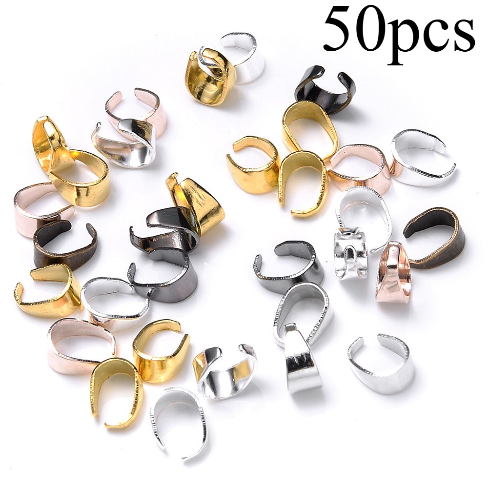 50-Piece Mini Seed Clasps for Jewelry Making