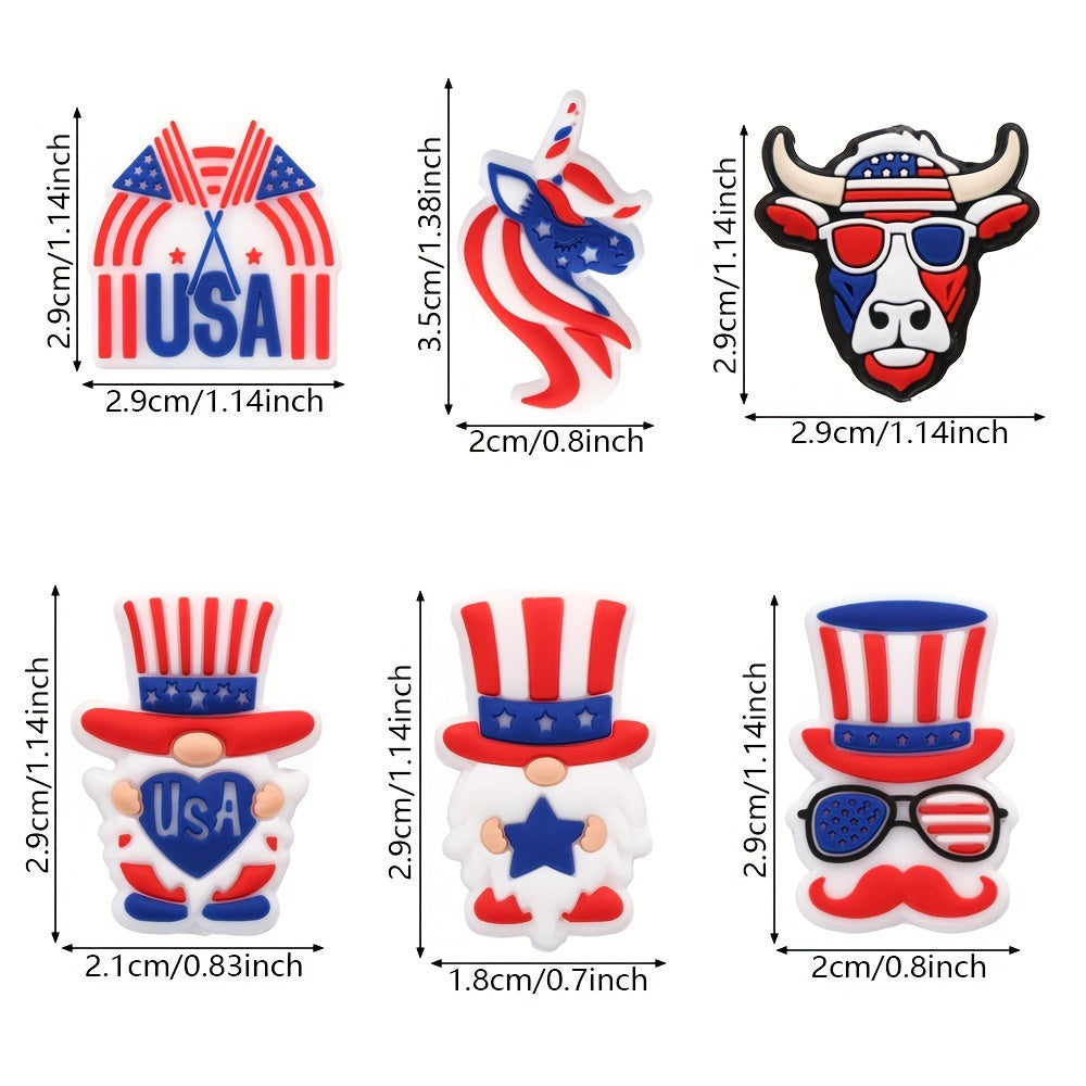 Patriotic Silicone Beads Independence Day Kit