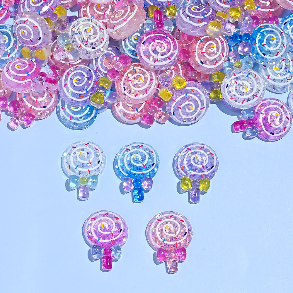 Lollipop Resin Patch Beads