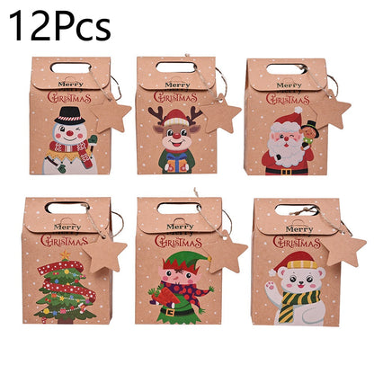 Christmas Kraft Paper Gift Boxes