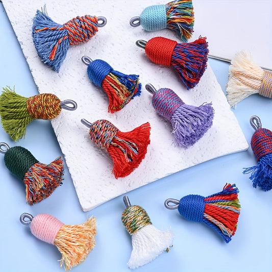 Colorful Bag Head Tassel Charms