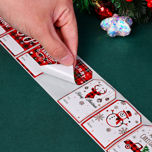 Merry Christmas Seal Label Stickers
