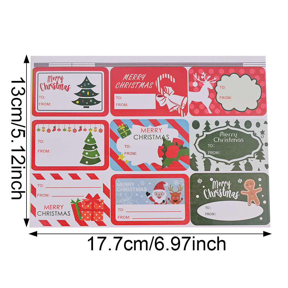 Merry Christmas Rectangular Stickers