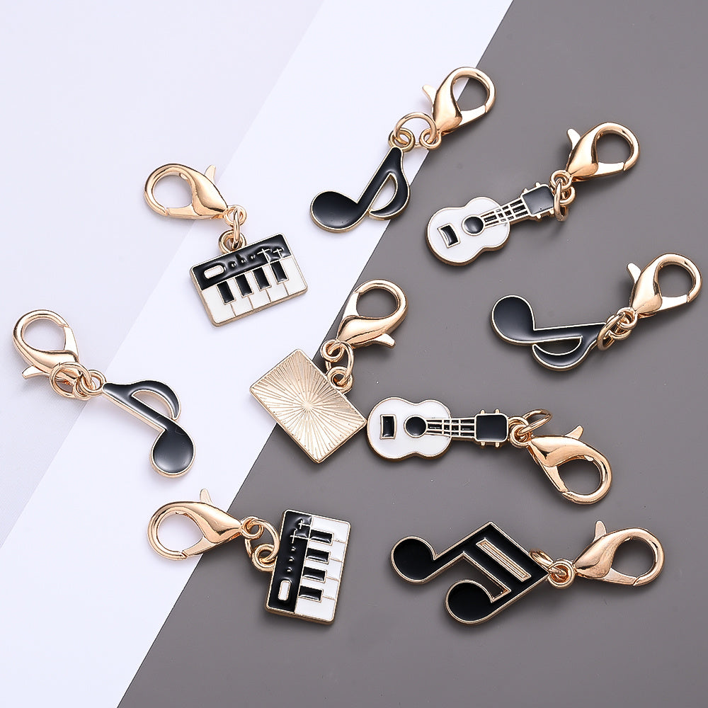 Music-Themed Alloy Pendant Charms