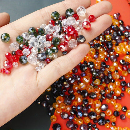 Halloween Faceted Glass Spacer Beads