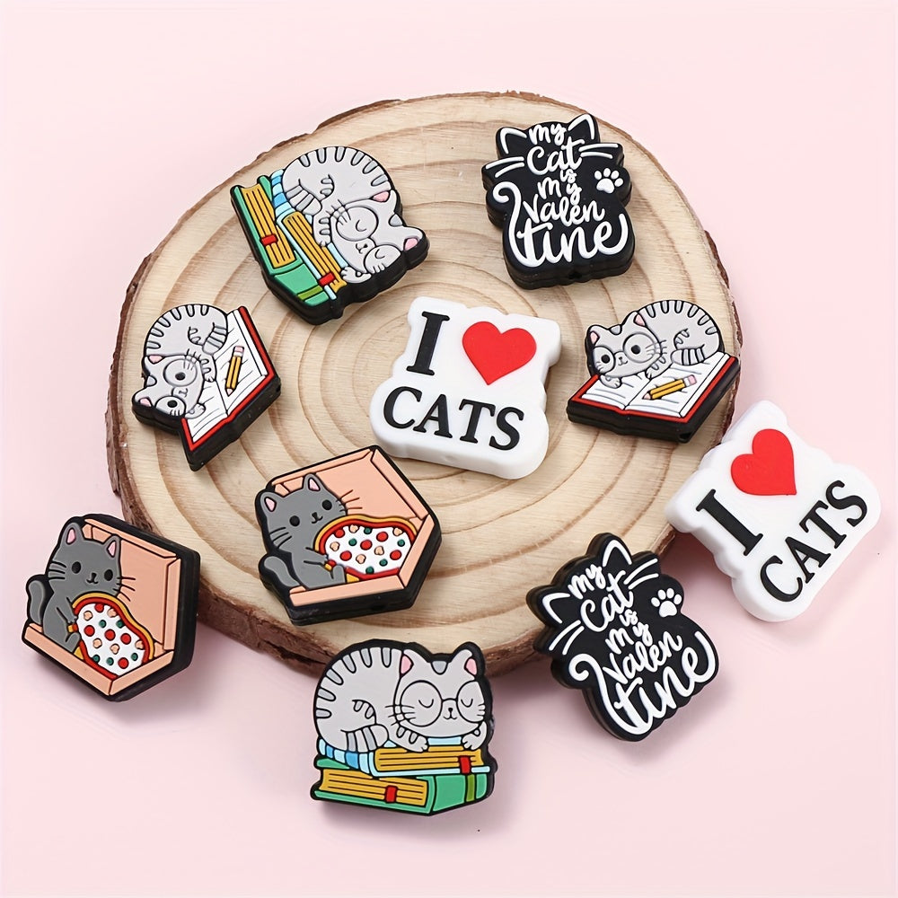 Cat Silicone Beads