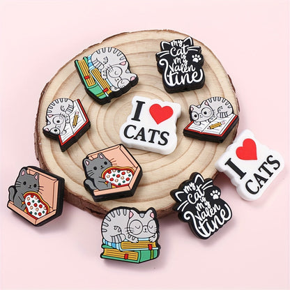 Cat Silicone Beads