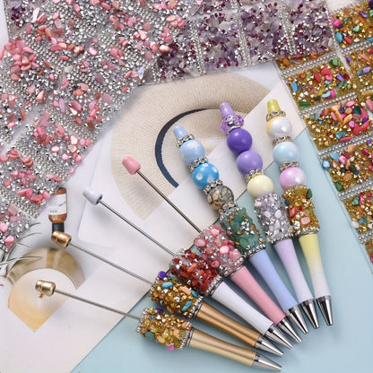 14PCS 40×30mm Self-Adhesive Decorative Gravel Embellishment Set