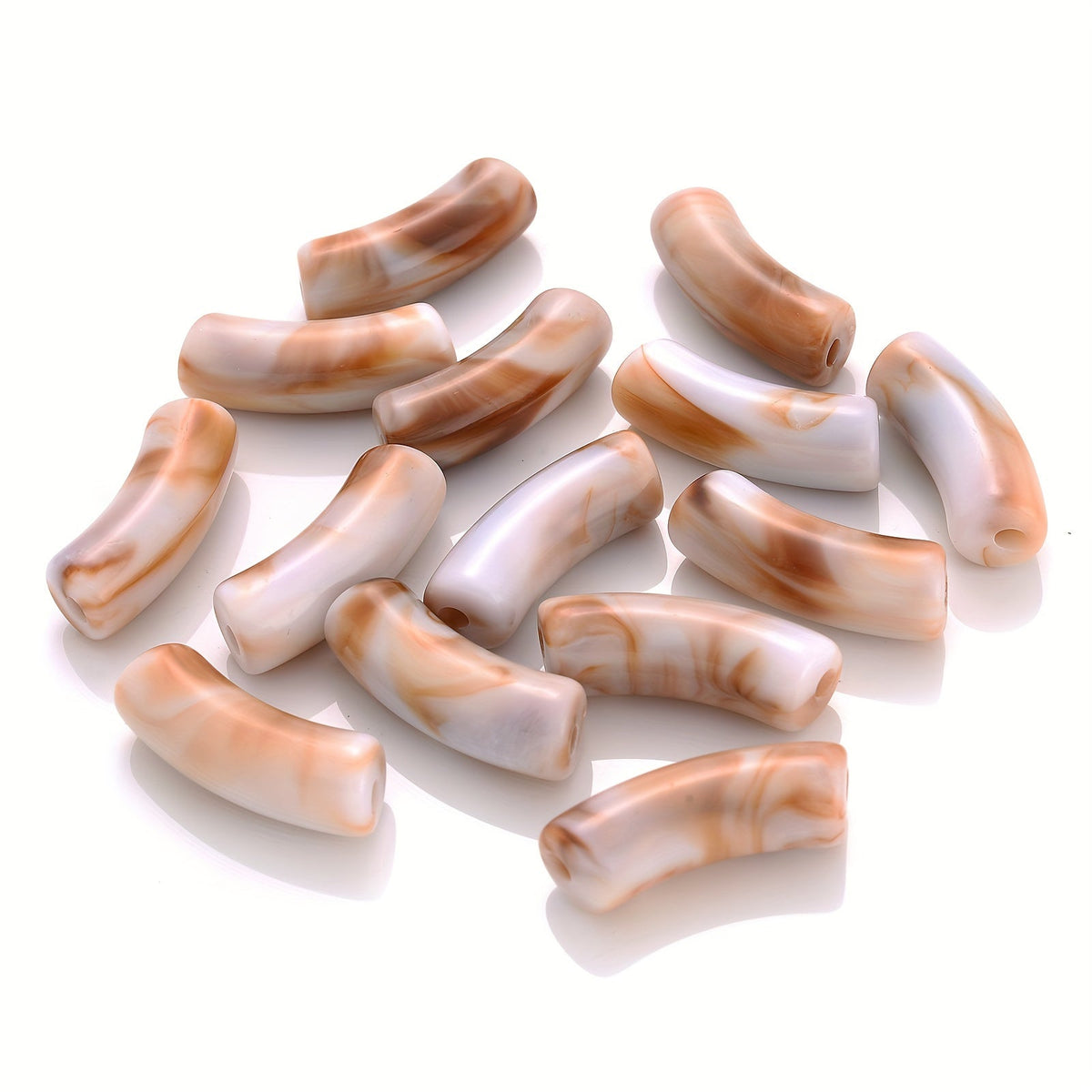 Gradient Curved Acrylic Beads