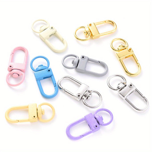 50-Piece Zinc Alloy Swivel Lobster Claw Clasps