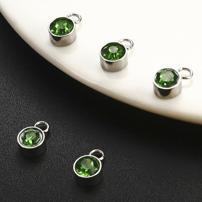Birthstone Alloy Pendants