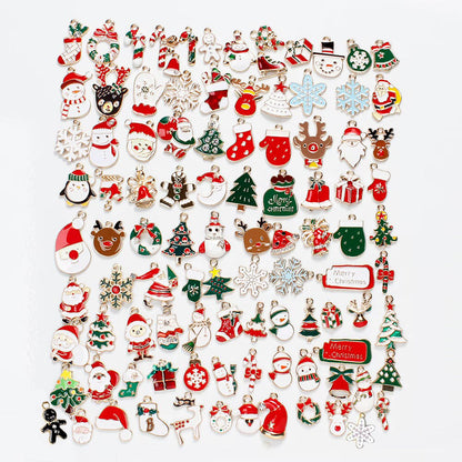 Mixed Metal Christmas Pendants