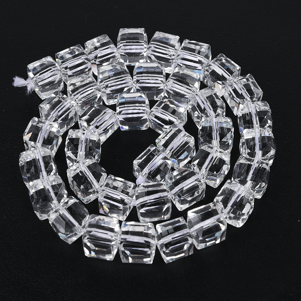 6/8/10/12mm Cubic Glass Beads