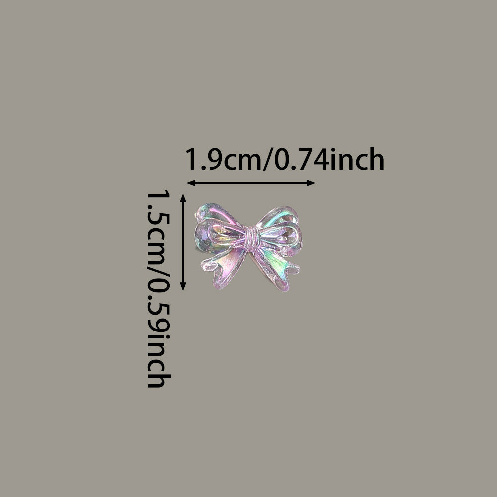 Iridescent Acrylic Bow Beads