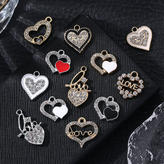Valentine’s Day Heart Alloy Pendants