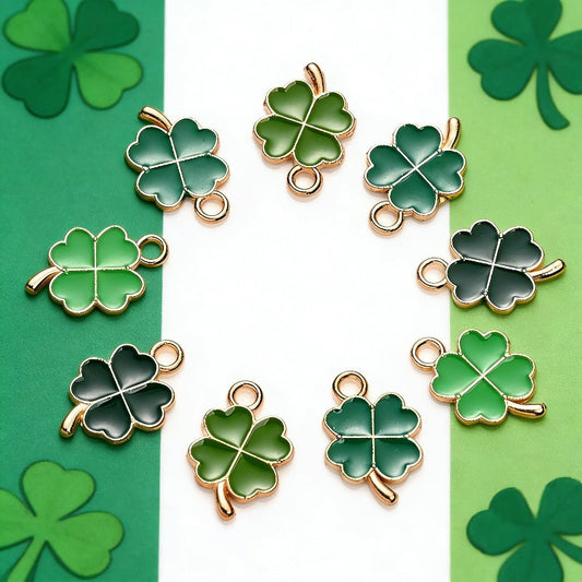 Lucky Four-Leaf Clover Alloy Pendants
