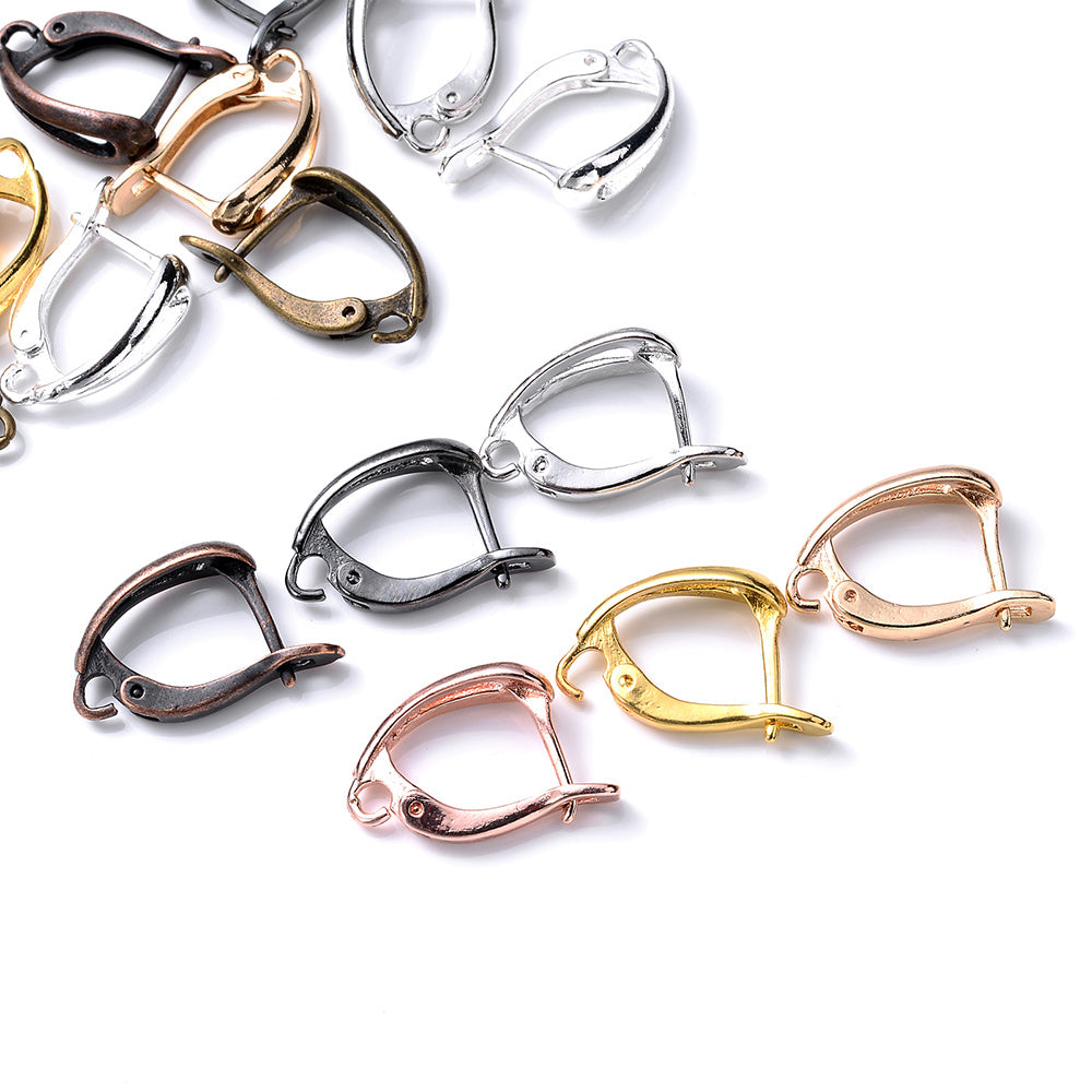 10-Piece D-Shape Copper Earring Hooks