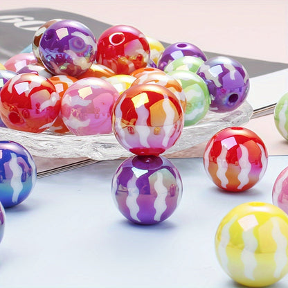 10PCS Watermelon Pattern Acrylic Bead Set