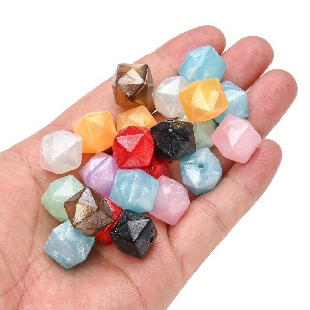 Irregular Shiny Acrylic Beads