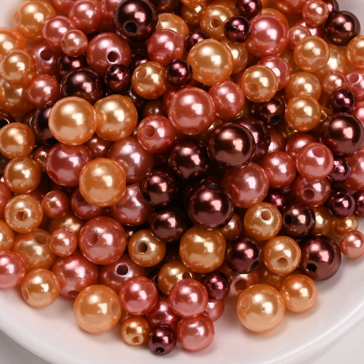 30g/bag 6/8/10mm Multicolor Imitation Pearl Acrylic Beads