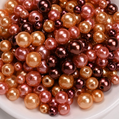 30g/bag 6/8/10mm Multicolor Imitation Pearl Acrylic Beads