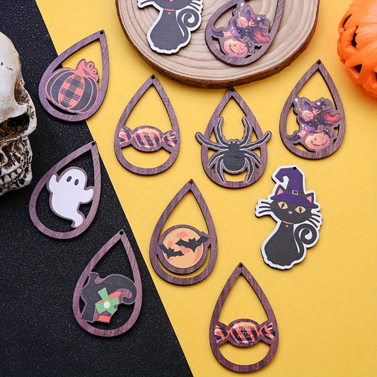 Halloween Wooden Pendants
