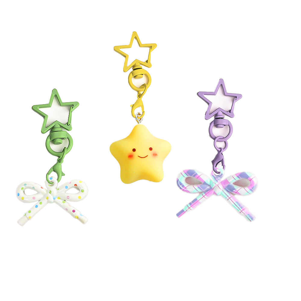 20PCS Multicolor Heart Keychain Buckle Set with Lobster Clasps