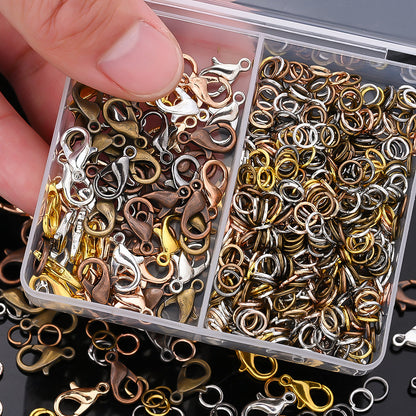 Lobster Clasp & Open Ring Jewelry Findings Kit