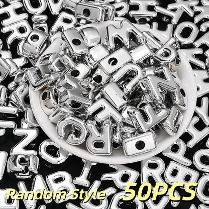 Colorful Alphabet Acrylic Beads