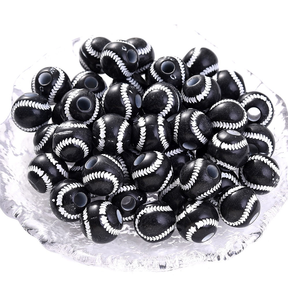 50pcs 39 Styles Mixed Sports Ball Beads