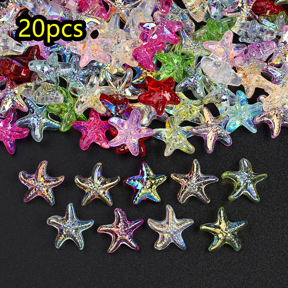 AB Ocean Starfish Glass Beads