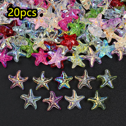 AB Ocean Starfish Glass Beads