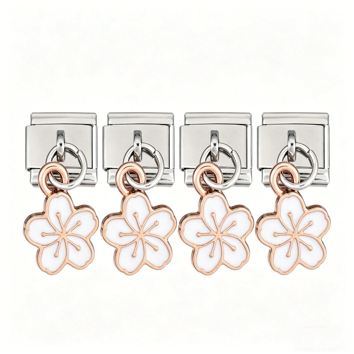 Cherry Blossom Module Bracelet Pendant Charms