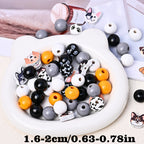 Pet-Themed Wooden Bead Set