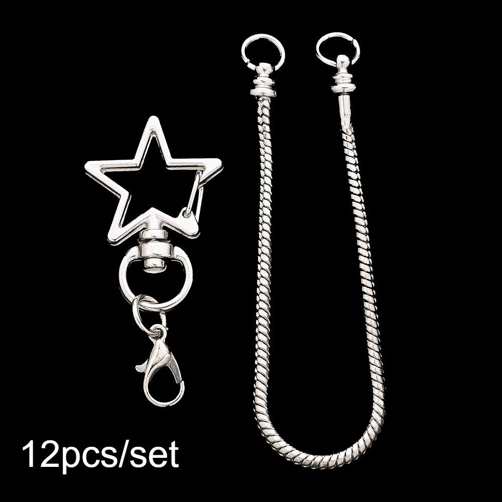 Blank Beadable Keychain Set