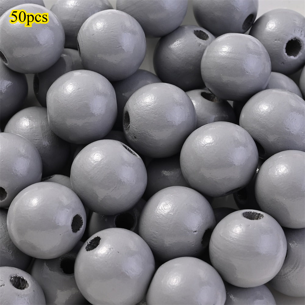 Dog-Themed Wooden Beads
