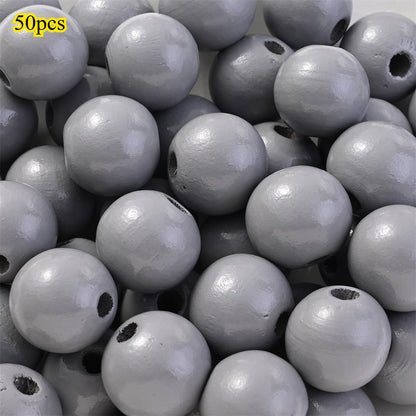 Dog-Themed Wooden Beads