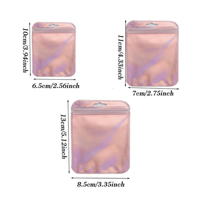 Iridescent Self-Sealing Jewelry Bags