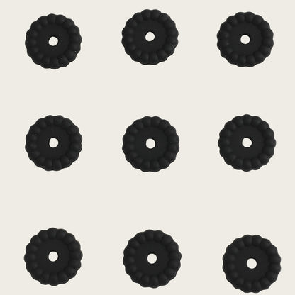 10pcs 12/15mm Silicone Disc Beads