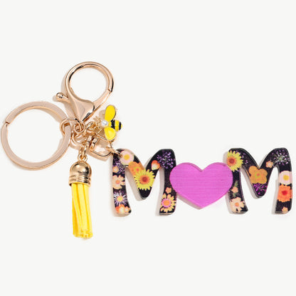 Golden Mom Bee Keychain Gift