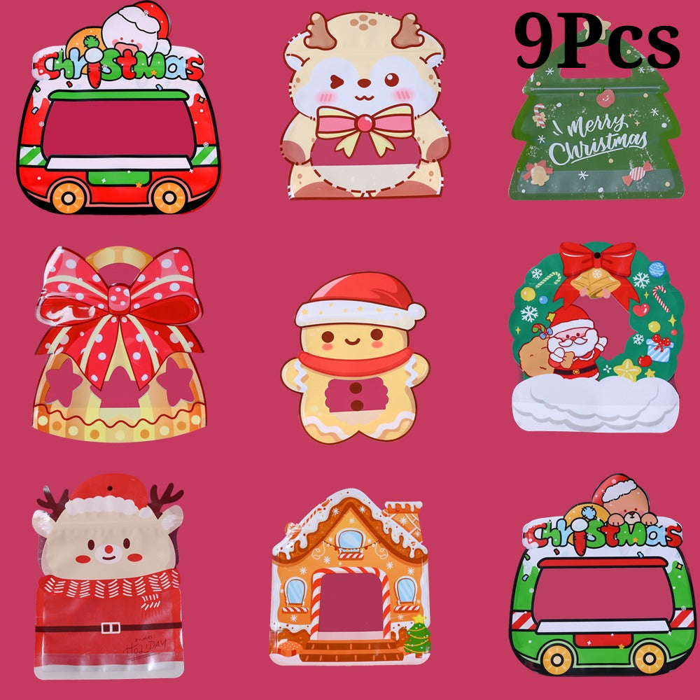 9/10-Piece Random Christmas Gift Bag Set