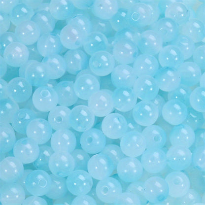Mixed Color Imitation Jade Acrylic Beads