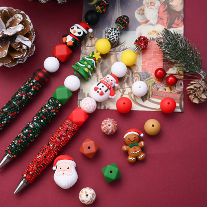 Christmas Silicone Focal Bead Set