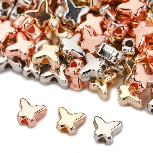 100PCS 5×6mm Mini Butterfly CCB Bead Set