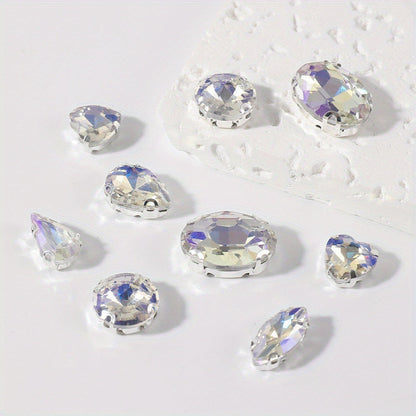 Glass Claw Rhinestones Patches