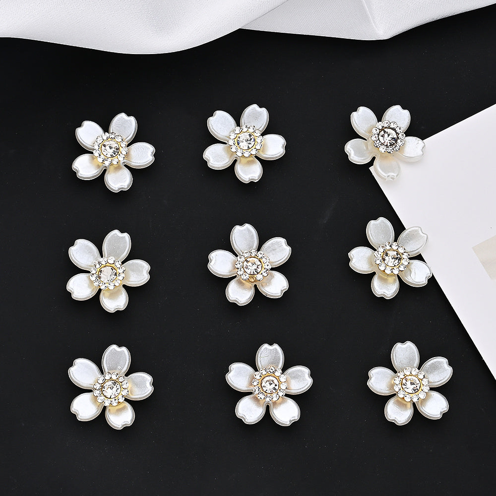 Hexagonal Golden Lace Flower Beads