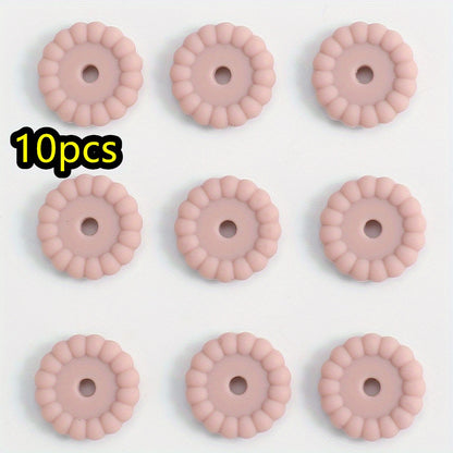 10pcs/set 12/15mm Round Silicone Beads