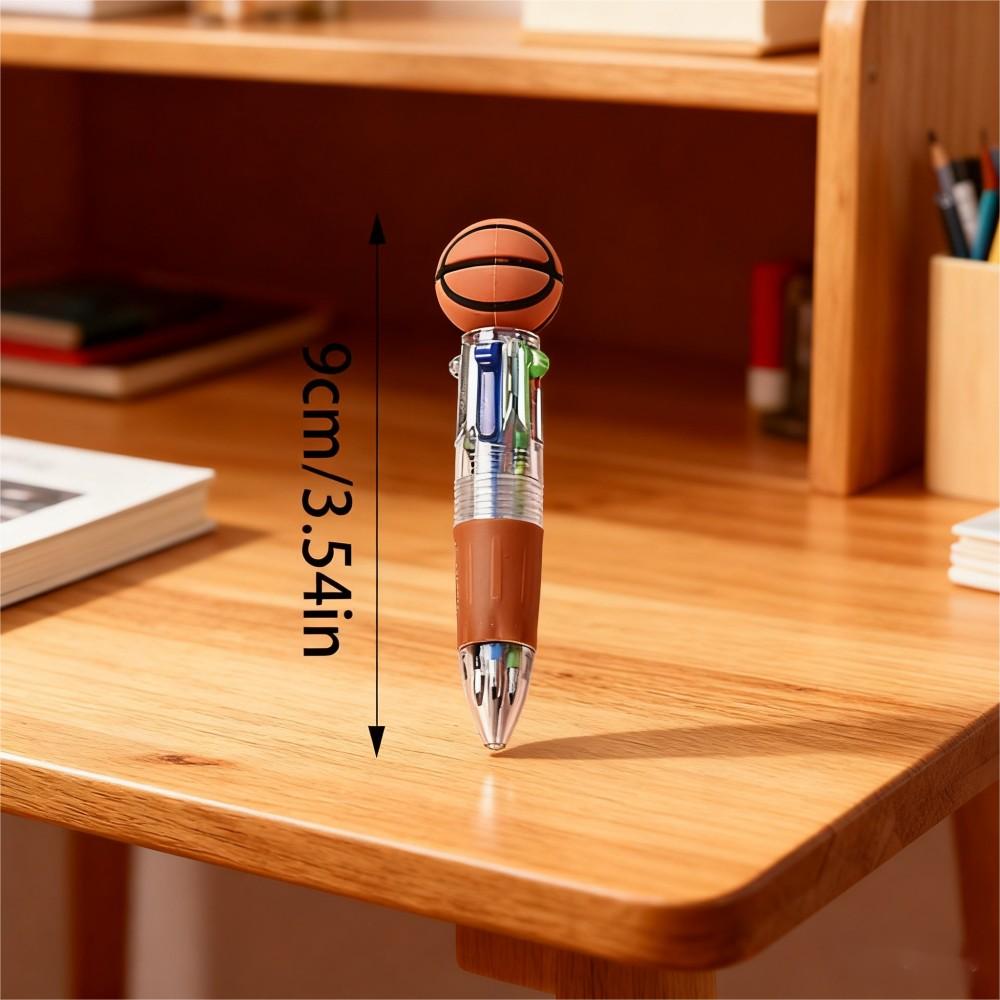 15PCS 4-Color Mini Sports Ball Retractable Pen Set