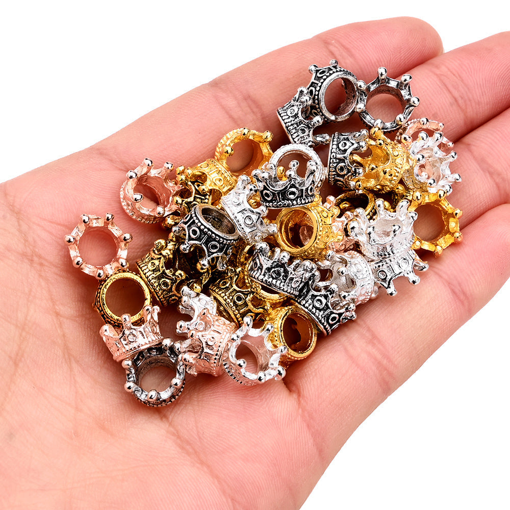 Metal Crown Alloy Beads
